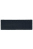 A dark navy Terry Headband with a soft, textured surface and a simple design. It features a logo.