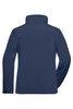 A ladies softshell jacket in navy blue, featuring a high collar and a clean back design.