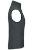 A grey ladies softshell vest featuring a sleek cut, with arm holes and a zip pocket. Includes branding.