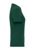 A green ladies' BIO stretch t-shirt with short sleeves, featuring a fitted design and a logo on the side.