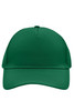 A green 5 panel cap with a structured front and a curved brim. It features a logo on the front.