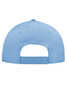 A light blue 5-panel cap featuring a rear adjustable strap and ventilation holes. It has a logo on the back.