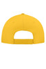 A 5 panel cap in bright yellow, featuring a rear adjustable strap and ventilation holes.
