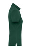 A green ladies BIO stretch polo shirt displayed from the side, featuring a collar and short sleeves.