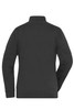 A black ladies' doubleface jacket with a high collar, featuring a clean and simple back design.