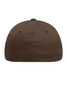 A brown Flexfit® cap featuring a rounded crown and no visible logos or branding.