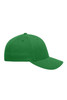 A green Original Flexfit® cap featuring a structured design and a curved peak, with a logo on the side.