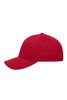 A red Original Flexfit® Cap with a curved brim and ventilation eyelets. It features a logo on the side.