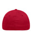 A red Original Flexfit® Cap featuring a structured back with no visible branding or logos.