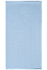 A light blue polyester bandanna with a simple design. It has a logo in the corner.