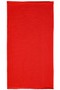 A bright red Economic X-Tube Polyester bandanna, featuring a simple design, suitable for headwear.