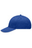 A blue cap with a curved visor and a logo on the front. The fabric appears light brushed for comfort.