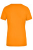 An orange ladies' t-shirt featuring a classic crew neck and short sleeves. The back is plain with no visible logos.