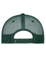 A green 5 Panel Retro Mesh Trucker cap featuring a mesh back and an adjustable strap.