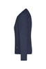 A navy long-sleeve work t-shirt featuring a fitted design and a small logo on the side.