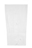 A white long-sleeve button-up shirt featuring a classic collar and buttoned cuffs. It has a logo on the label.