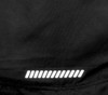A black men's running tank featuring a reflective logo design at the bottom.
