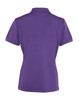 A purple women's polo shirt featuring a classic design, with a collar and short sleeves. Includes a logo.