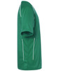 A green Team Shirt with white accents, featuring a simple design and a crew neck. It has a branded logo.