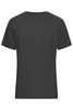 A black men's sports T-shirt with short sleeves and a simple design. It features a logo on the front.