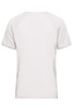 A men's sports T-shirt in light grey, featuring a classic crew neck and short sleeves, with a logo on the back.