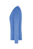 A ladies' v-neck pullover in a light blue colour, featuring long sleeves and a fitted design.