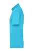 A blue men's active polo shirt with a classic collar and short sleeves. It features a logo on the upper left side.