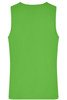 A green men's active tank top with a plain back and no visible branding.