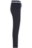 Men’s jog-pants in black with a drawstring and pockets, featuring a logo on the waistband.