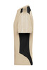 A beige and black Craftsmen T-Shirt featuring short sleeves and a stylish design, with a logo present.
