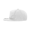 A light grey high profile relaxed rope hat with a branded logo on the side.