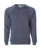 A unisex crew sweatshirt in a dark grey blend, featuring a classic crew neckline and ribbed cuffs.
