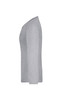 A grey long-sleeved ladies shirt displayed from the side. The shirt has a simple design and includes a logo.