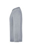 A grey long-sleeve shirt with a side view design. The shirt features a brand logo.