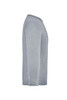 A long-sleeved medium shirt in grey with a seamless design. Features a branding logo.
