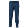 Navy blue pants featuring an elastic waistband and two front pockets. The product includes a logo.