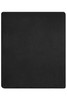A black bonded fleece blanket with a soft texture and a rectangular shape. It features a logo.