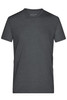A men's heather t-shirt in a dark grey colour, featuring a classic crew neckline and short sleeves.