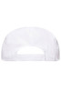 A white Cabrio Cap featuring an open back design and a small logo on the front.