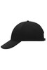 A low-profile black cap featuring a curved brim and a logo on the side. Ideal for casual wear.