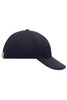 A low-profile, six-panel cap in dark navy with a back adjustment strap and a logo.