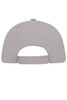 A grey 5 Panel Sandwich Cap featuring a rear adjustable strap and a small button on top.