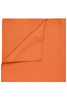 An orange bandana with a folded corner, featuring a simple design and no visible logos.