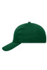 A green heavy cotton 6-panel cap with a curved brim and a logo on the front.