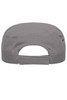 A grey military cap with a back strap and ventilation holes. It features a logo branding on the side.