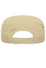 A military cap in a light beige colour, featuring a back strap and ventilation eyelets.