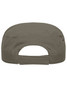 A military cap in olive green, featuring a rear adjustable strap and ventilation holes.