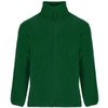A green Arctic fleece jacket with long sleeves and a high collar. It features a full zip closure.