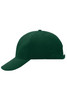 A dark green 6-panel cap with a curved brim and a logo on the side.