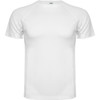 A white Montecarlo T-Shirt with a crew neck and short raglan sleeves, featuring a logo.